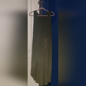 Torrid Sleeveless Olive Green Maxi Dress